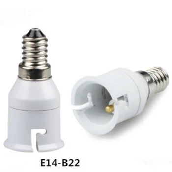 לבן E14 כדי B22 אור Led מנורה מחזיק ממיר לדפוק את הנורה שקע מתאם LED מנורת אור חיסכון בסיסים.