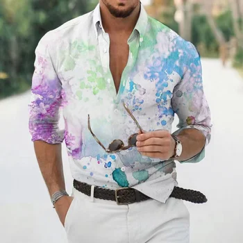 בגדי מעצבים 3d מודפסים, חולצות גברים, נשים, אופנה חולצת הוואי החוף מזדמנים שרוול קצר חולצה של הגברים ייעוד דש החולצה.