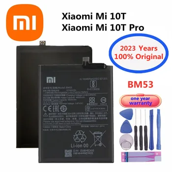 2023 שנים שיאו mi 100% מקורי הסוללה של הטלפון Xiaomi Mi 10T 10T Pro 5000mAh BM53 גבוהה Qulity החלפת הסוללות Bateria