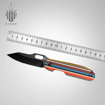 Kizer שרוואל סדרה ומתקפל Ki4562A5 קורמורן צבעוני חדש G10 להתמודד עם S35VN להב פלדה חיצוני סכין בכיס