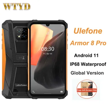 Ulefone שריון 8 Pro IP68, עמיד למים 4G טלפון נייד 6.1